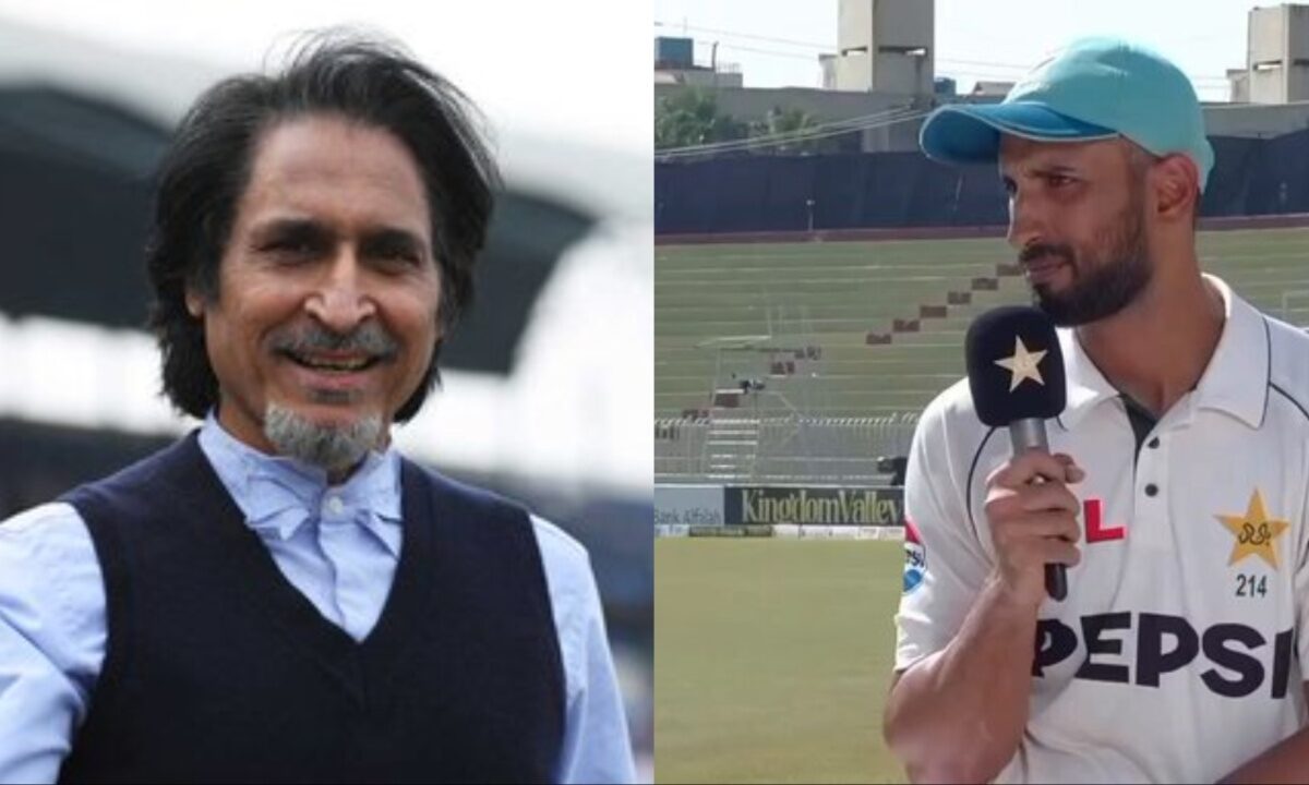 Pakistan's Ramiz Raja and Shan Masood.