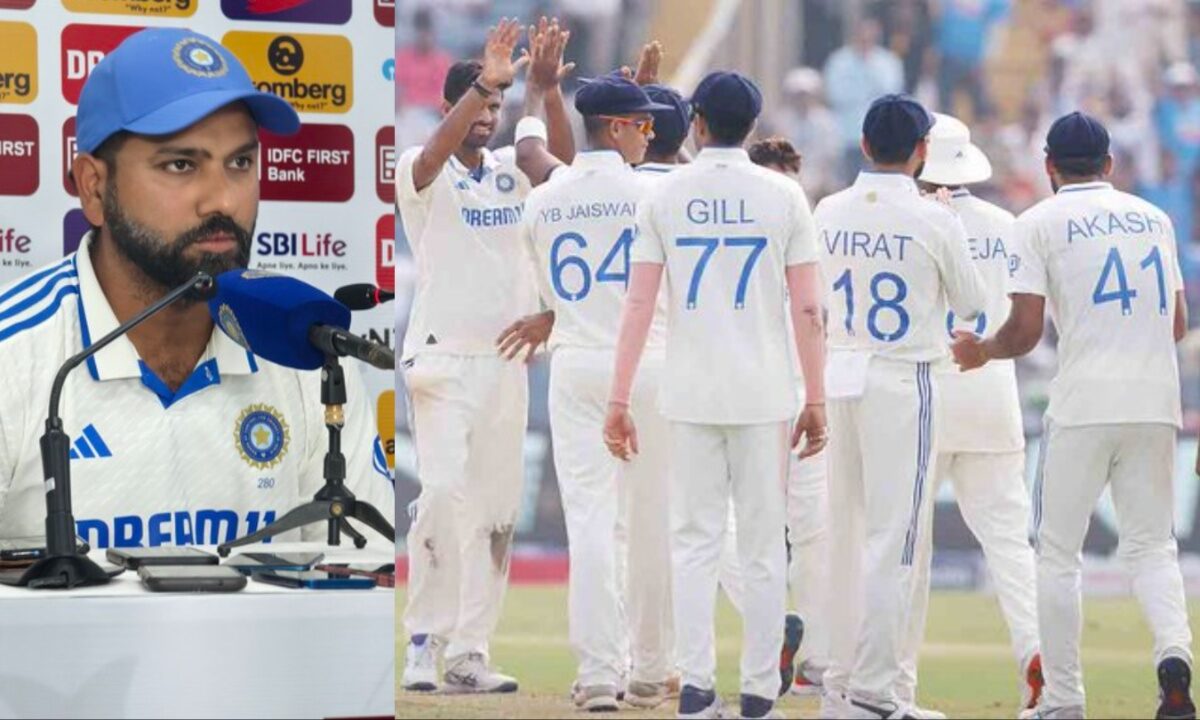 Indian captain Rohit Sharma and the team.