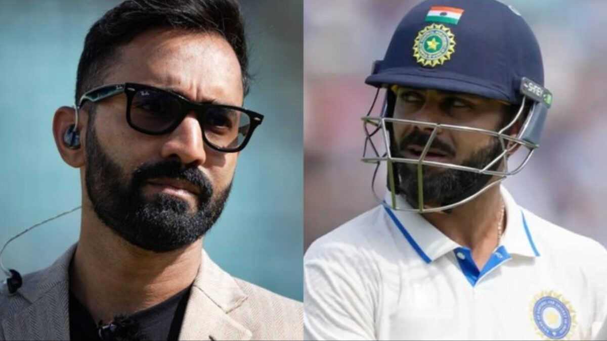 Dinesh Karthik and Virat Kohli.