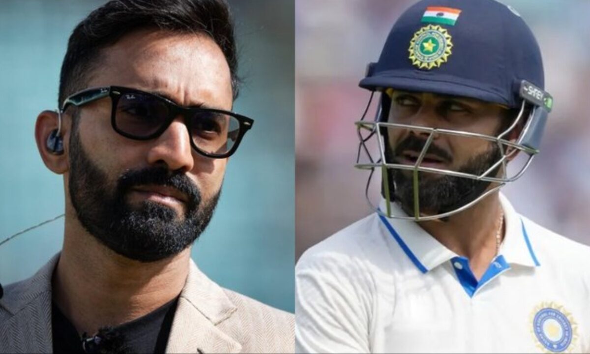 Dinesh Karthik and Virat Kohli.