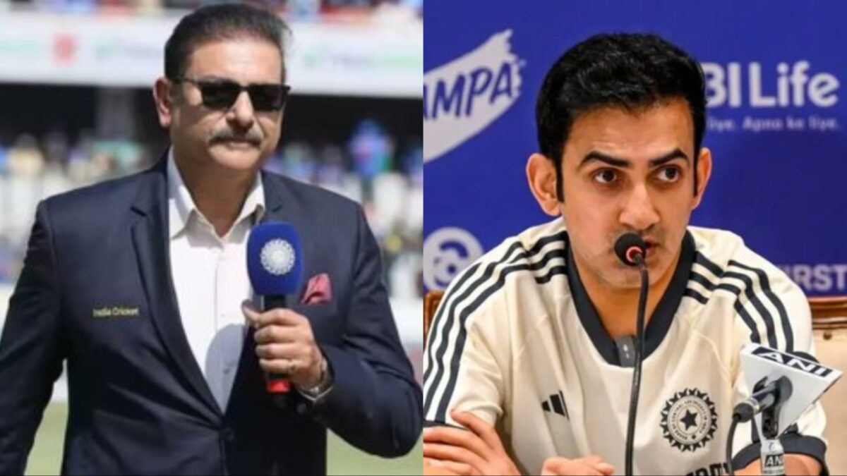 Ravi Shastri and Gautam Gambhir.