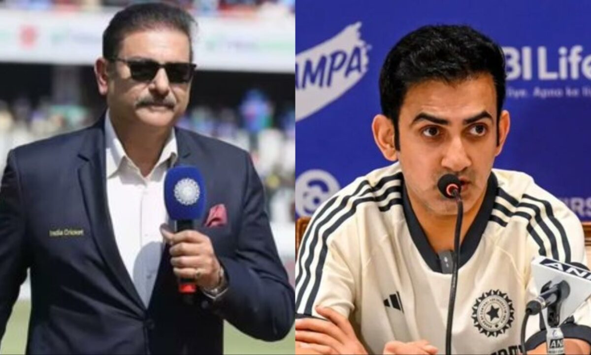 Ravi Shastri and Gautam Gambhir.