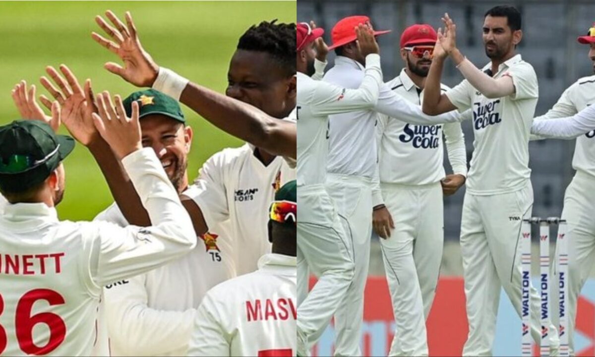 Zimbabwe and Afghanistan Cricket Team.
