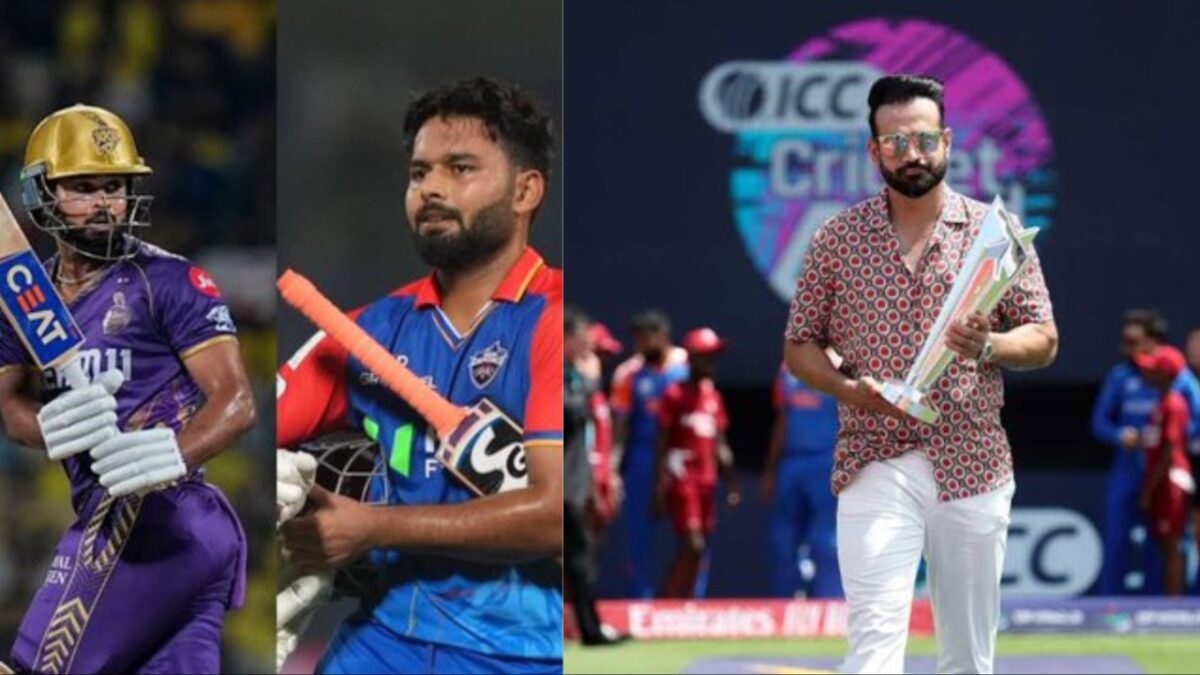 Rishabh Pant and Shreyas Iyer of IPL and Irfan Pathan.