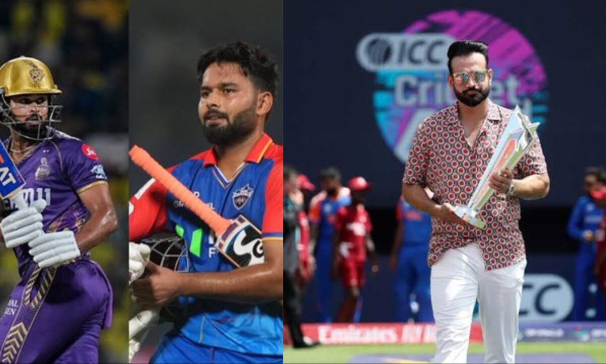 Rishabh Pant and Shreyas Iyer of IPL and Irfan Pathan.