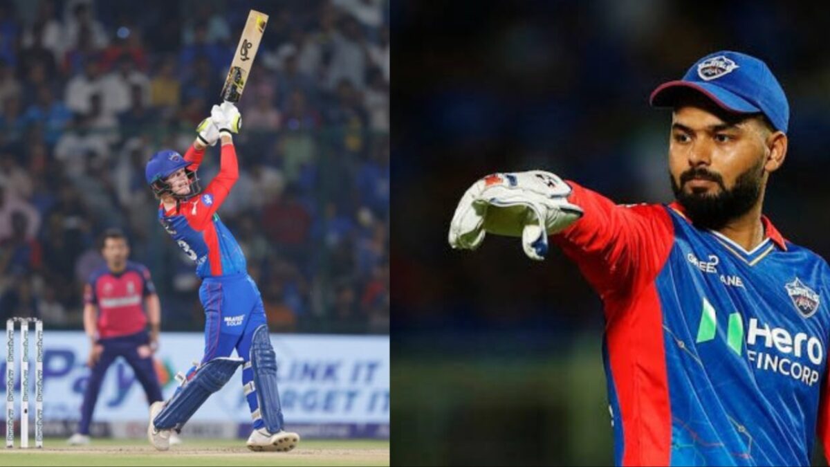 Rishabh Pant and Jake Fraser-McGurk of Delhi Capitals (DC).