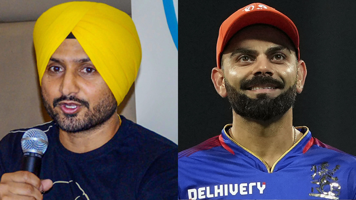 Virat Kohli and Harbhajan Singh. Photo- Twitter