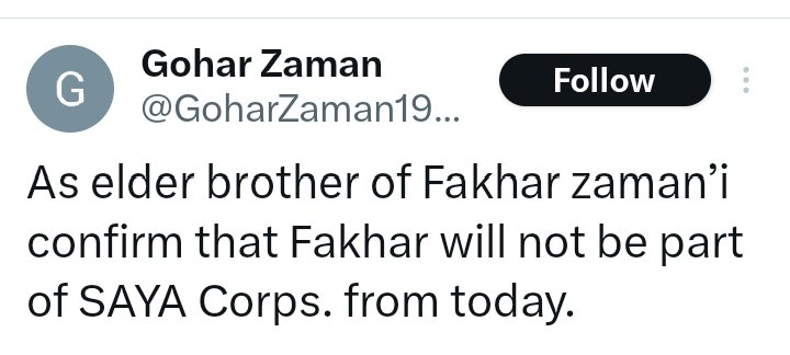 Fakhar Zaman Kicks Out His Agent After Losing PCB Central Contract Over Babar Azam Tweet 1