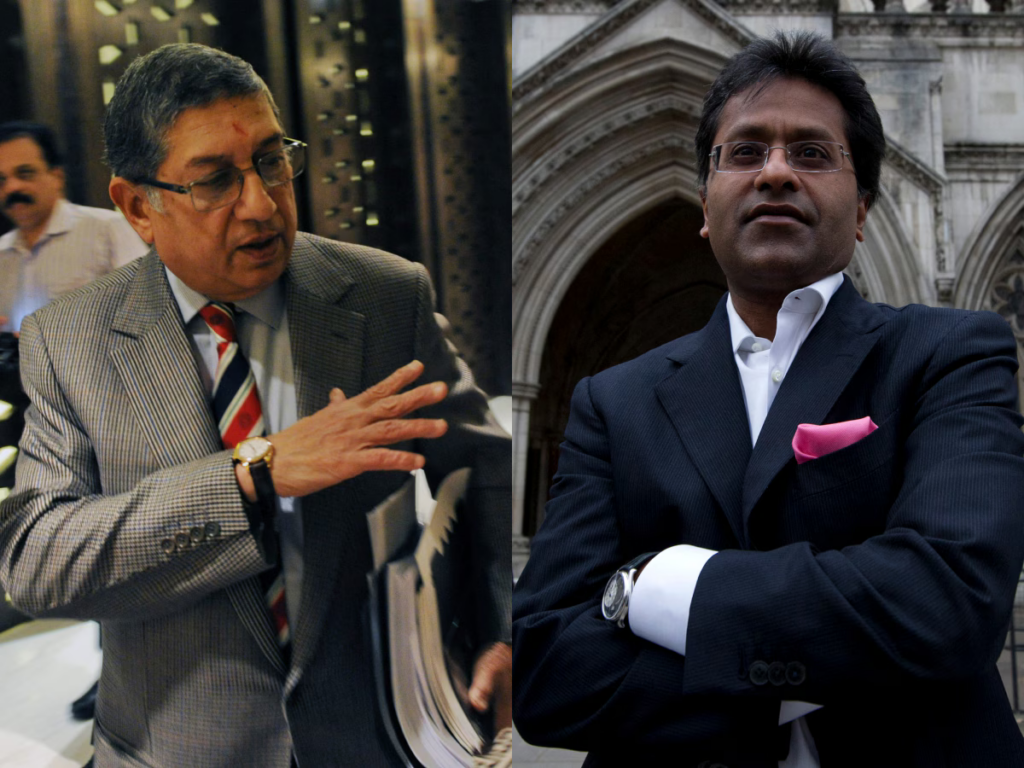 Lalit Modi and N Srinivasan