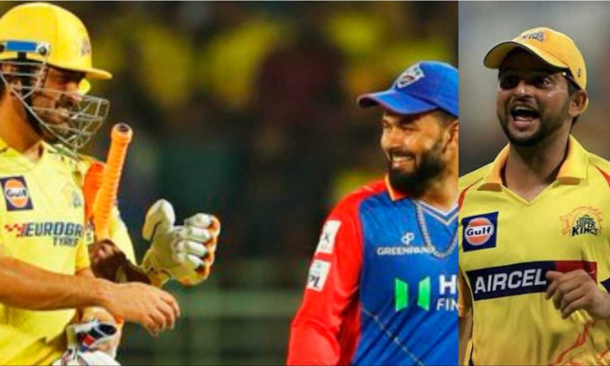 MS Dhoni, Rishabh Pant and Suresh Raina.