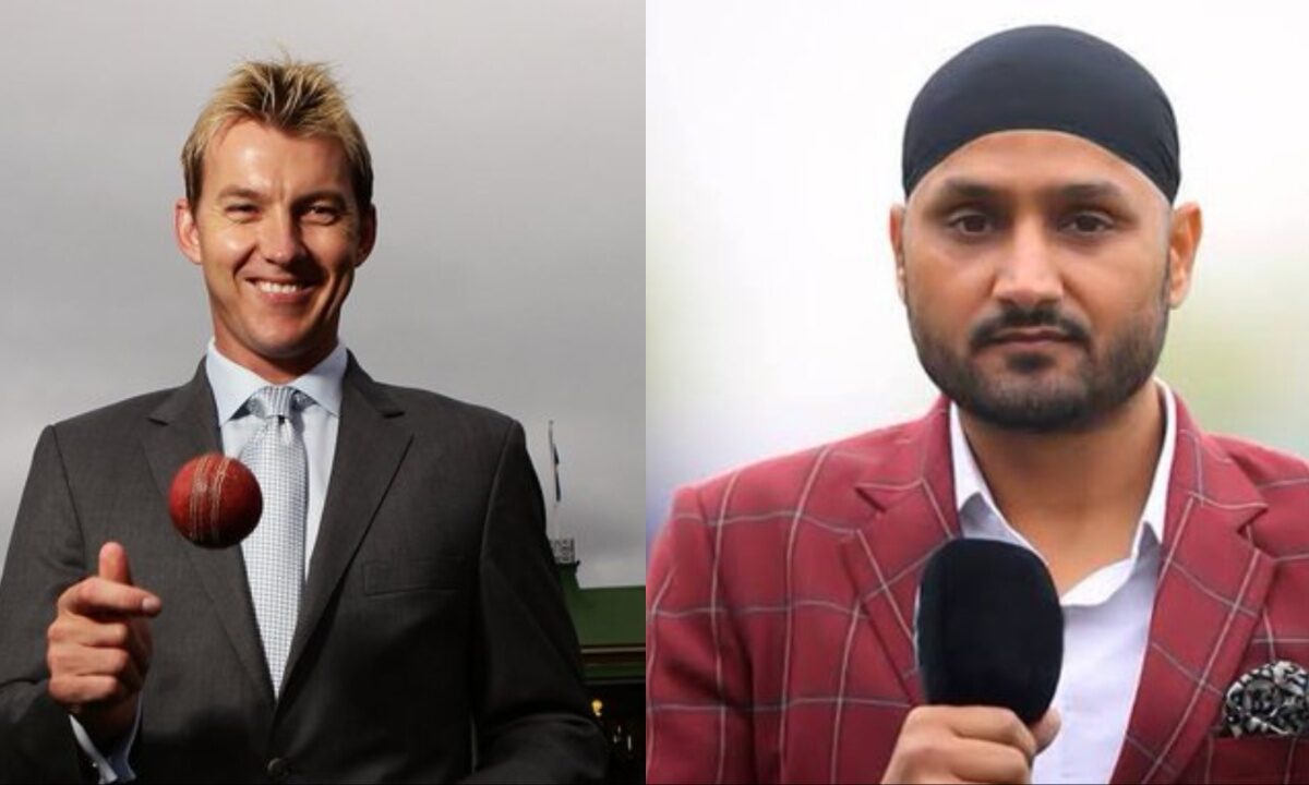Brett Lee and Harbhajan Singh.