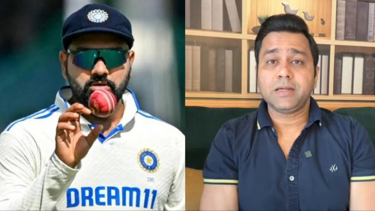 Aakash Chopra and Rohit Sharma.