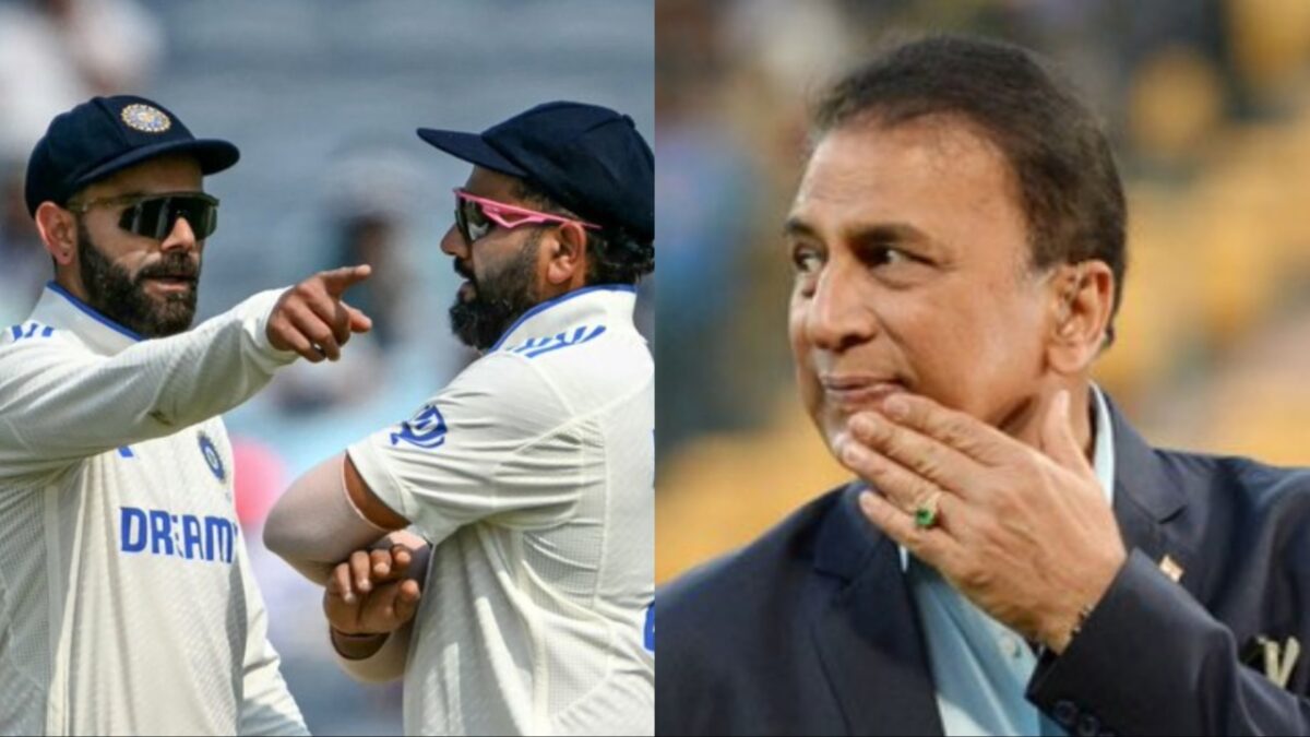 Sunil Gavaskar, Rohit Sharma and Virat Kohli.