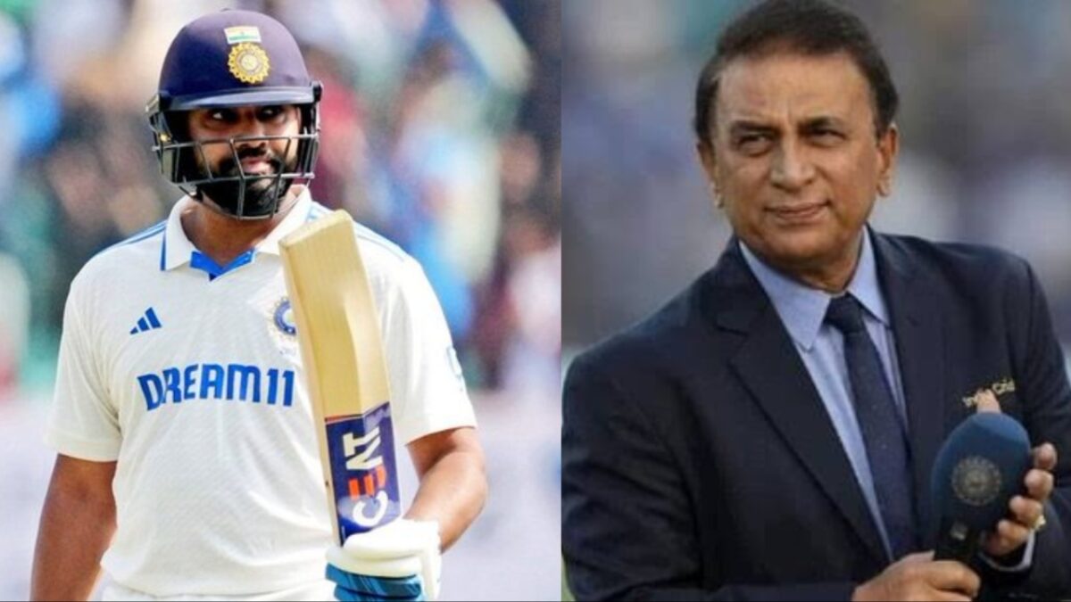 Rohit Sharma and Sunil Gavaskar.