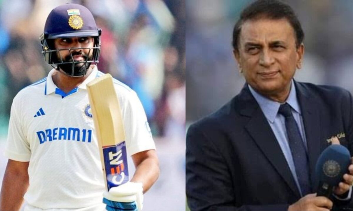 Rohit Sharma and Sunil Gavaskar.