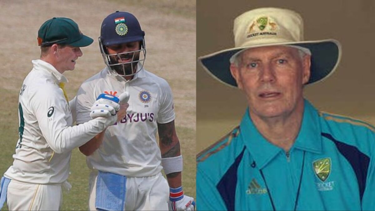 Virat Kohli, Steve Smith and Greg Chappell.