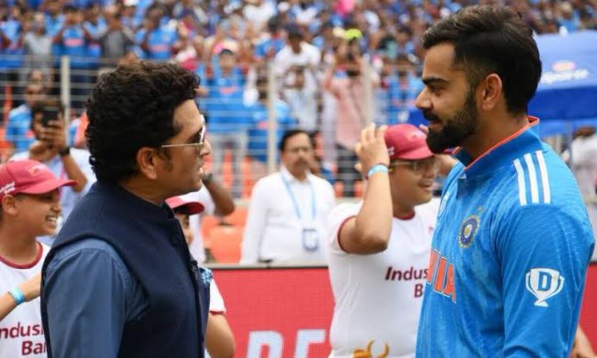 Sachin Tendulkar and Virat Kohli.