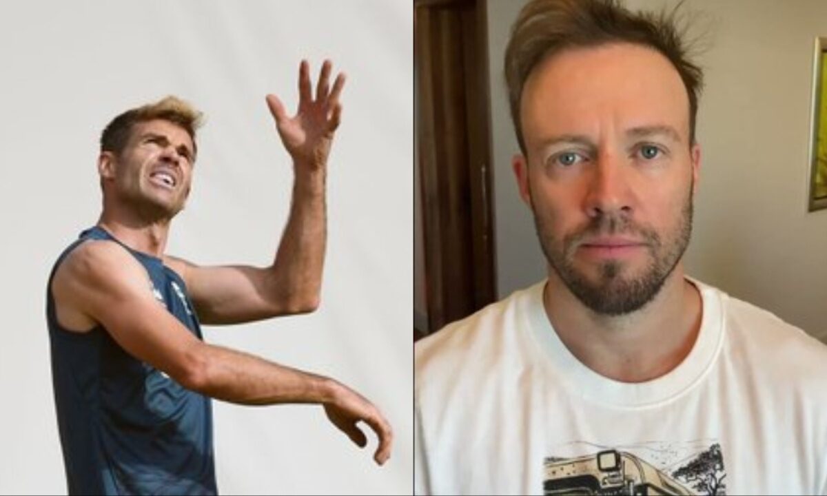 James Anderson and Ab de Villiers.