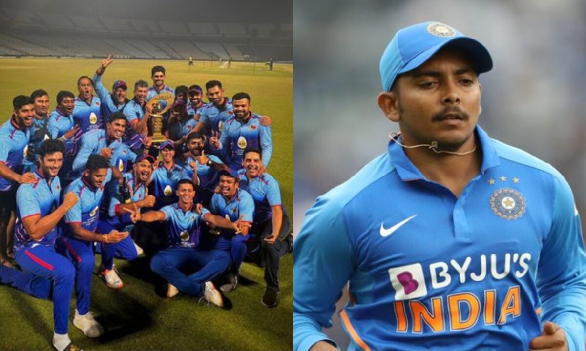 Prithvi Shaw in Mumbai side.