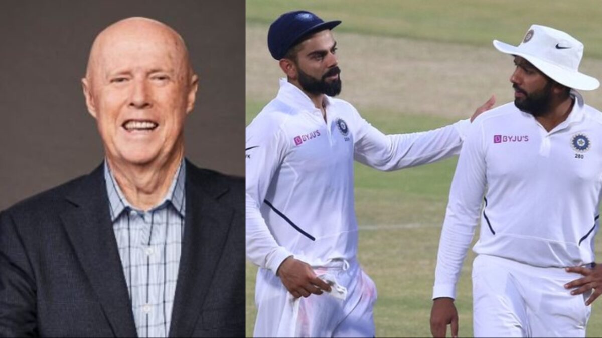 Kerry O'Keefe, Rohit Sharma and Virat Kohli.