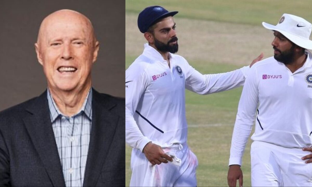 Kerry O'Keefe, Rohit Sharma and Virat Kohli.