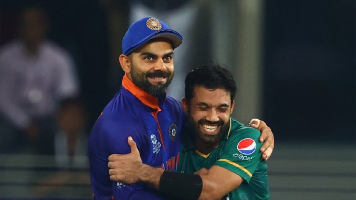 Pakistan's Mohammad Rizwan and India's Virat Kohli.