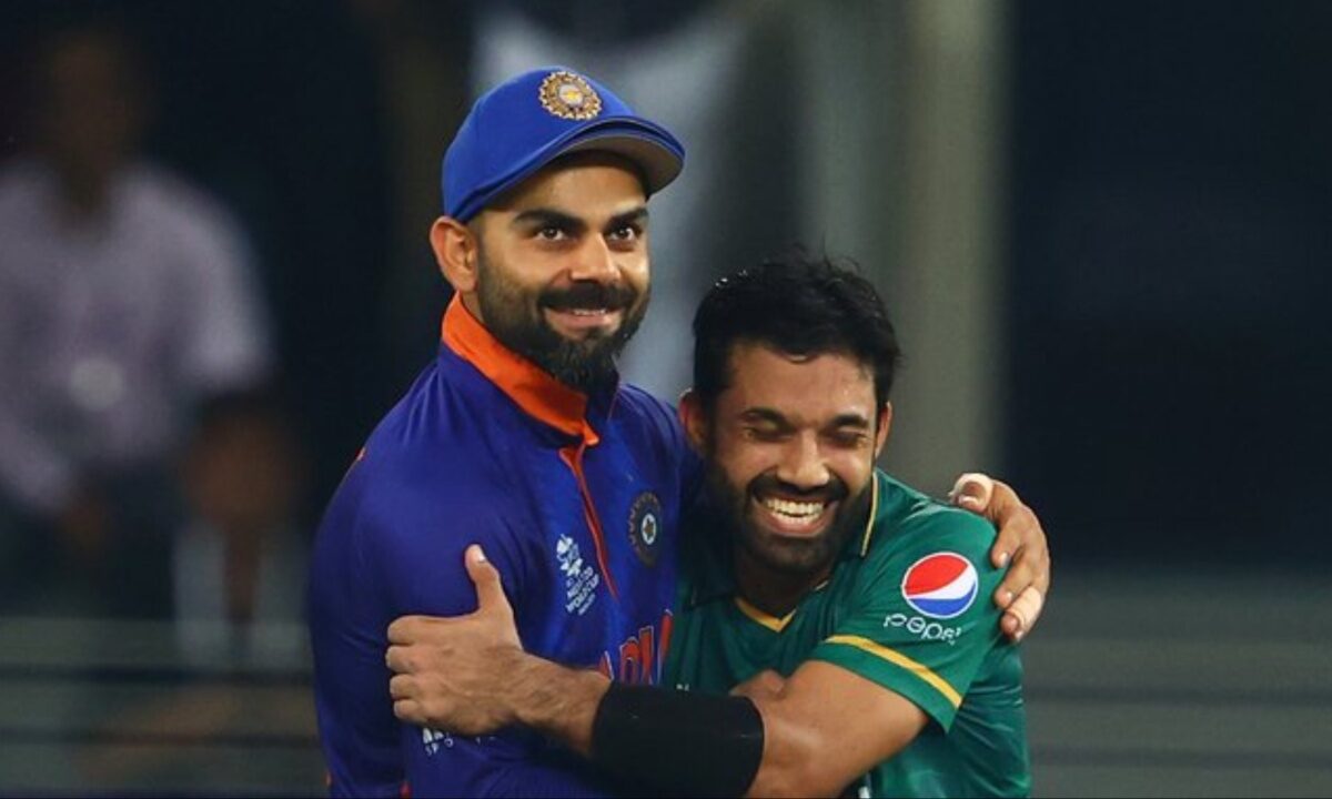 Pakistan's Mohammad Rizwan and India's Virat Kohli.