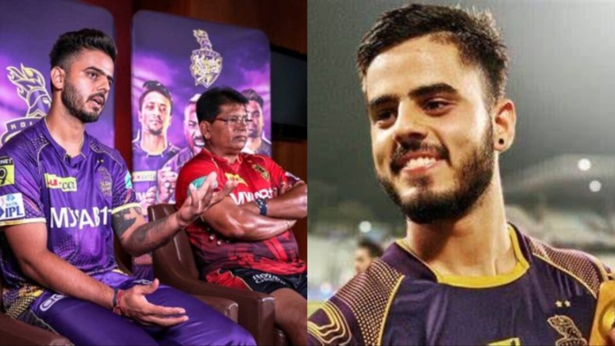 Nitish Rana and Chandrakant Pandit of KKR.