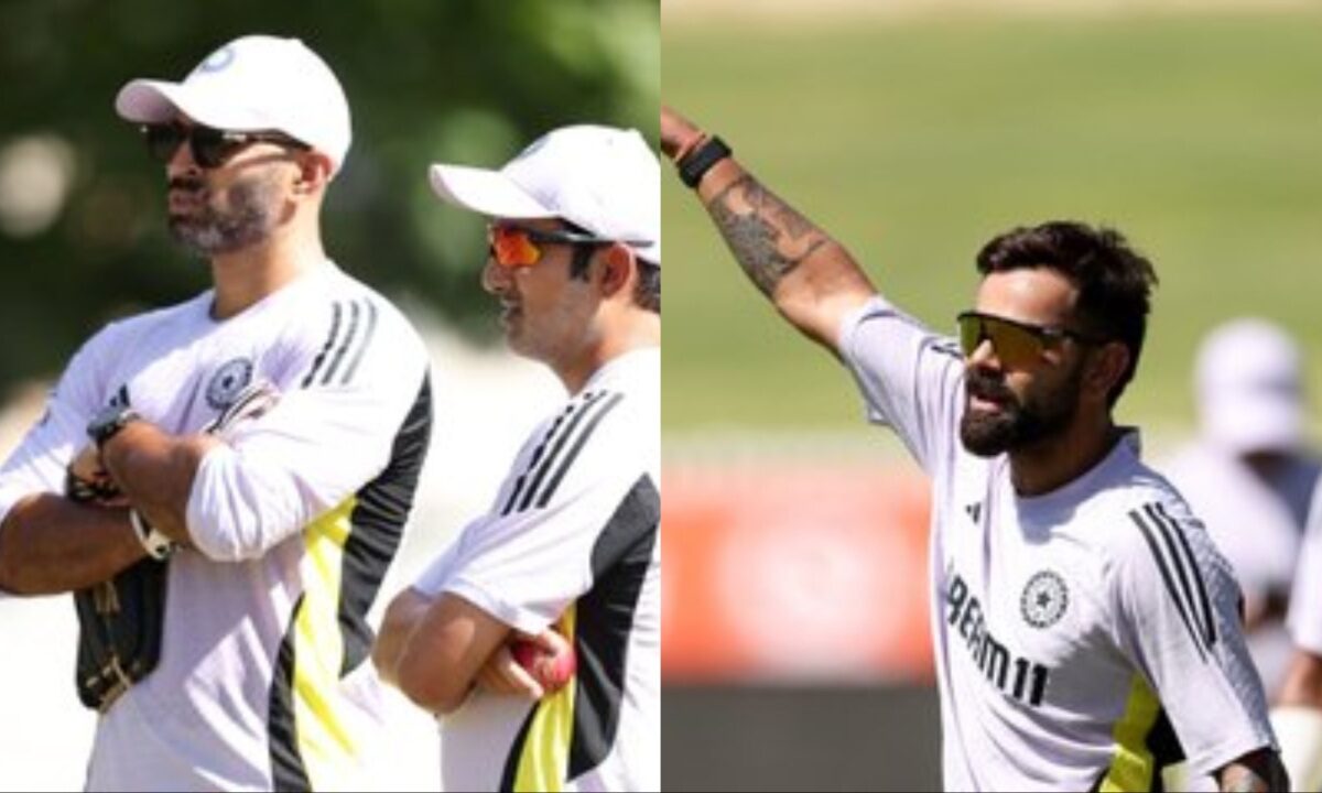 Gautam Gambhir, Abhishek Nayar and Gautam Gambhir of India.