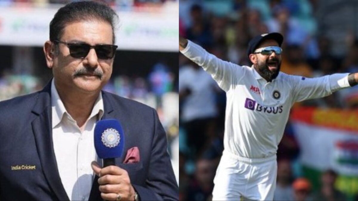 Ravi Shastri and Virat Kohli.