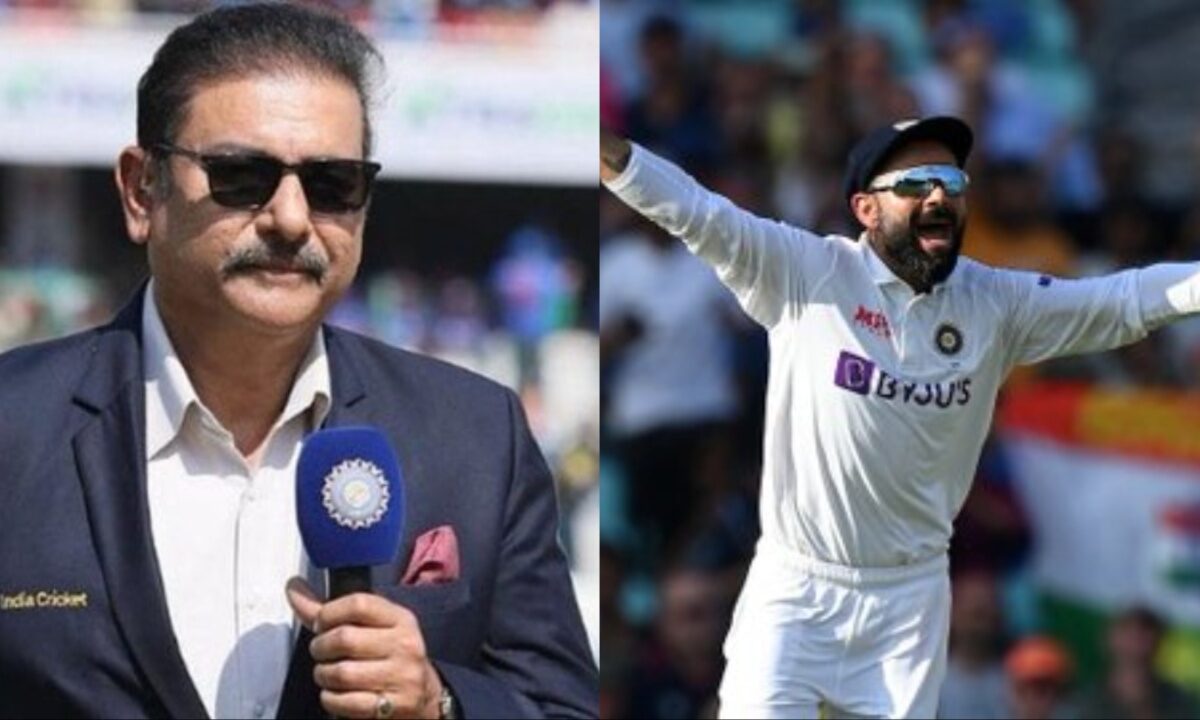 Ravi Shastri and Virat Kohli.