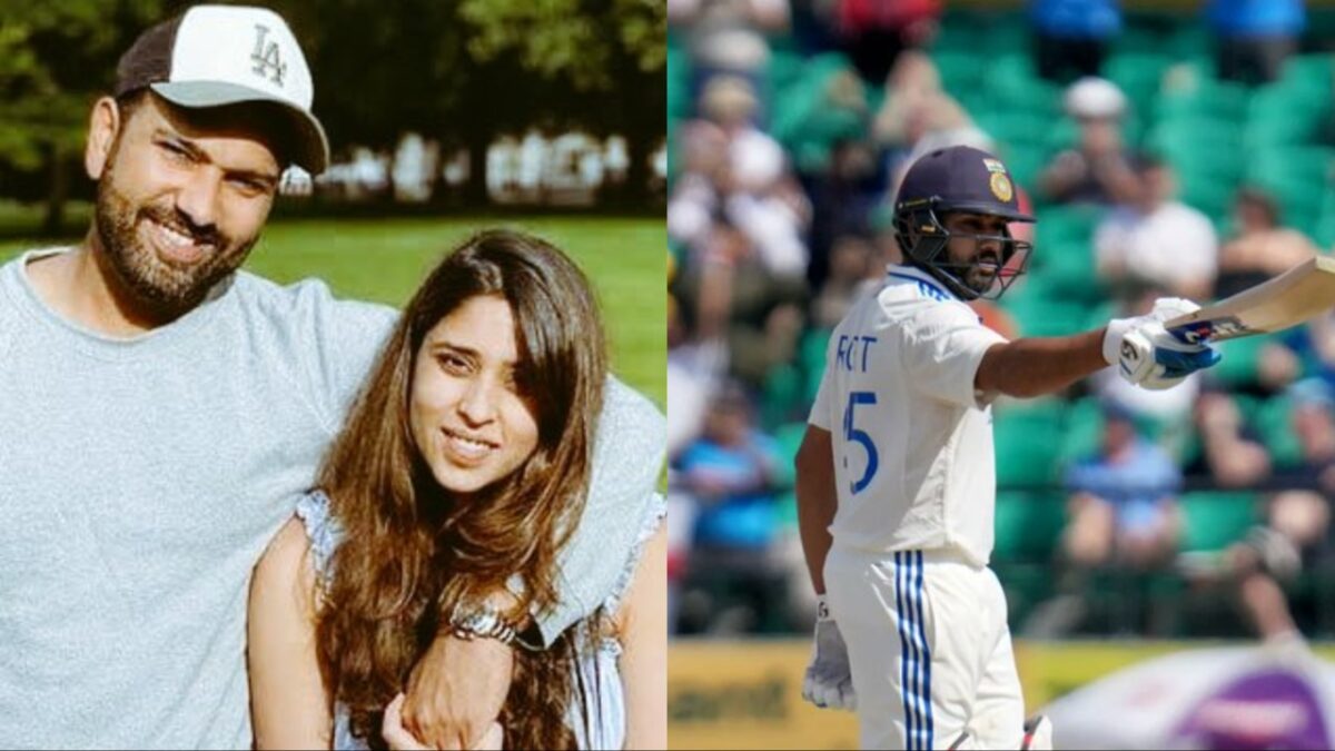 Rohit Sharma and Ritika Sajdesh.