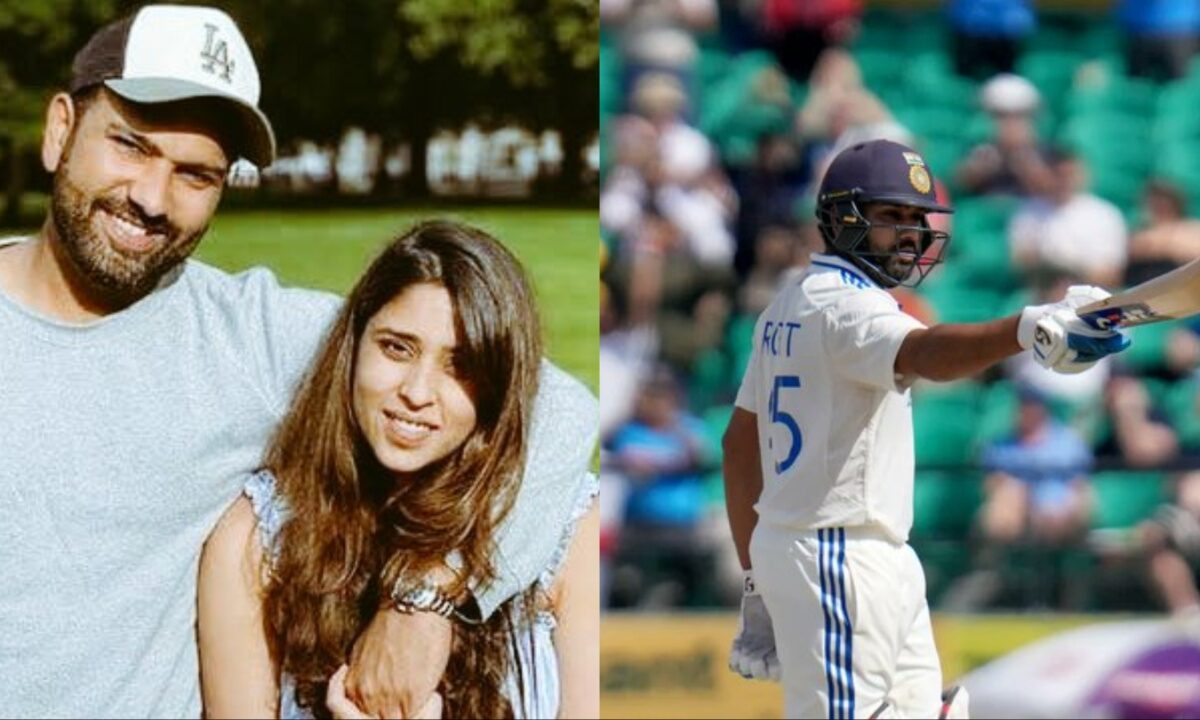 Rohit Sharma and Ritika Sajdesh.