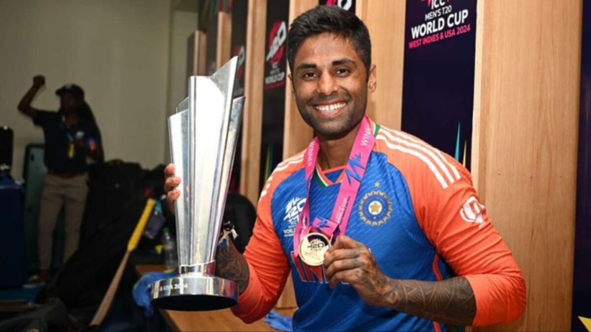 Suryakumar Yadav of India.