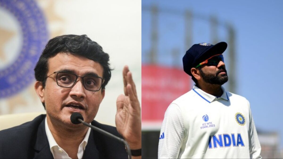 Sourav Ganguly and Rohit Sharma.