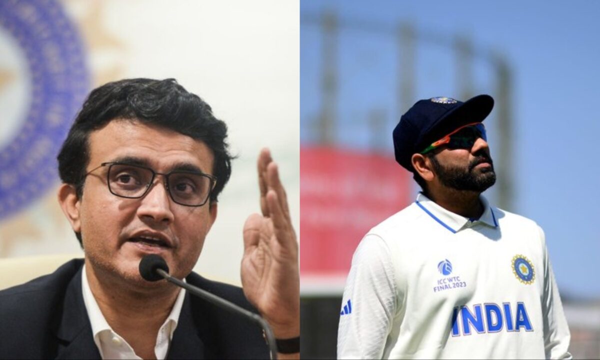 Sourav Ganguly and Rohit Sharma.