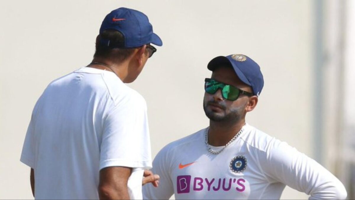 Ravi Shastri and Rishabh Pant.