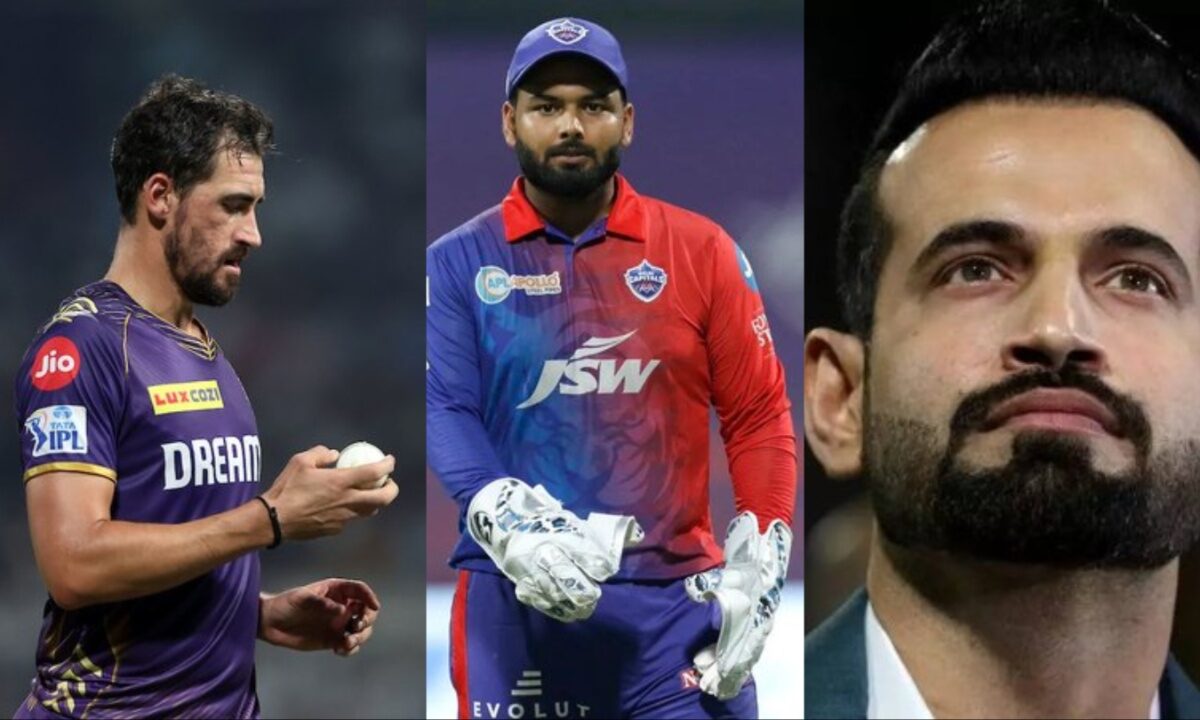 Mitchell Starc, Rishabh Pant and Irfan Pathan.