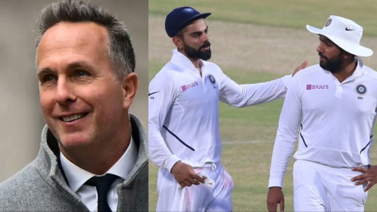 Michael Vaughan, Rohit Sharma and Virat Kohli.