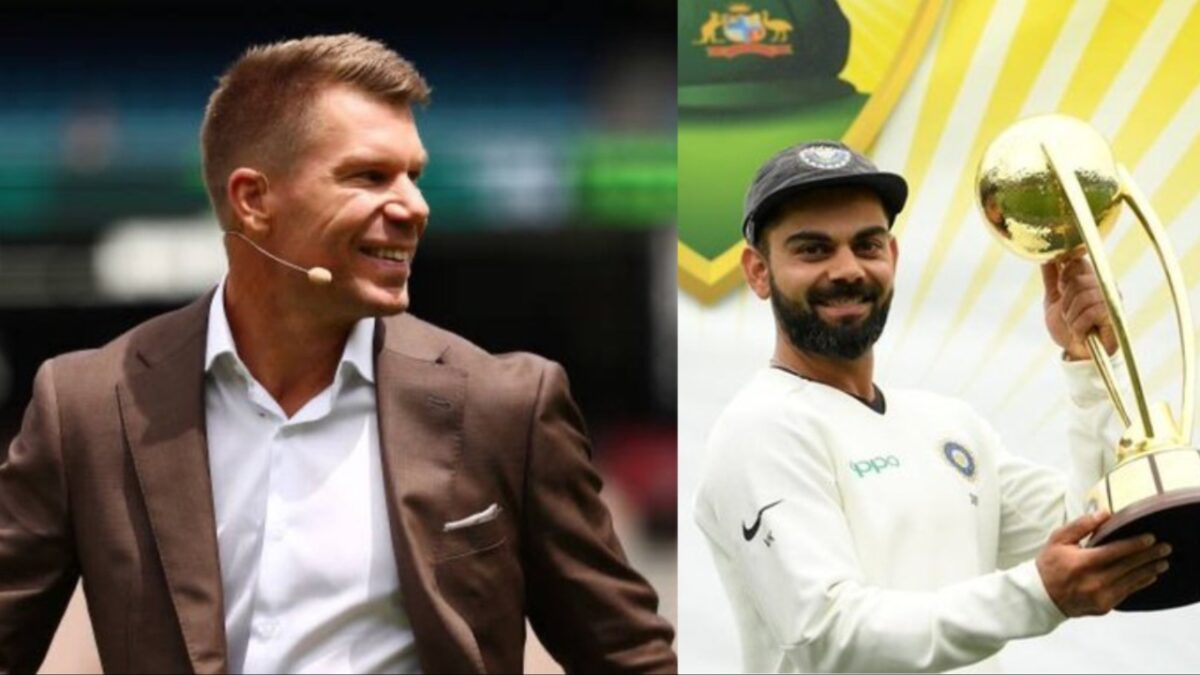 David Warner and Virat Kohli.