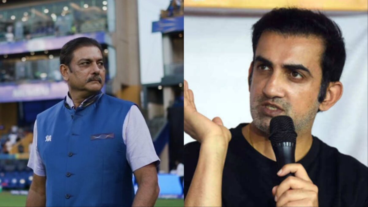 Ravi Shastri and Gautam Gambhir.