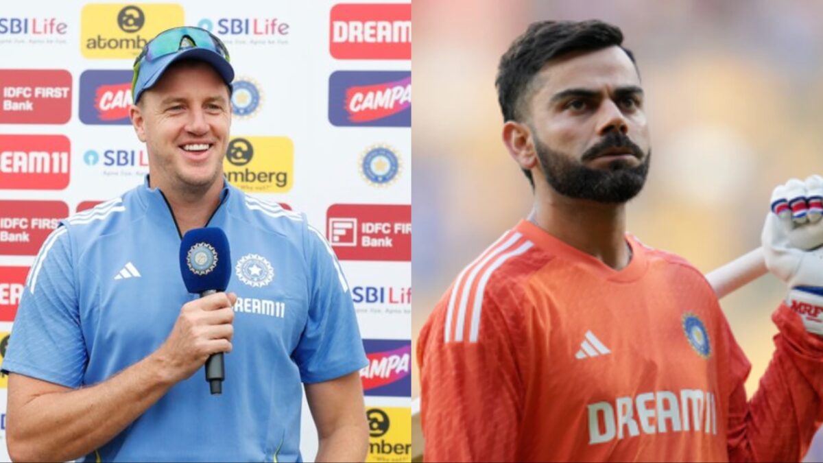 Morne Morkel and Virat Kohli.