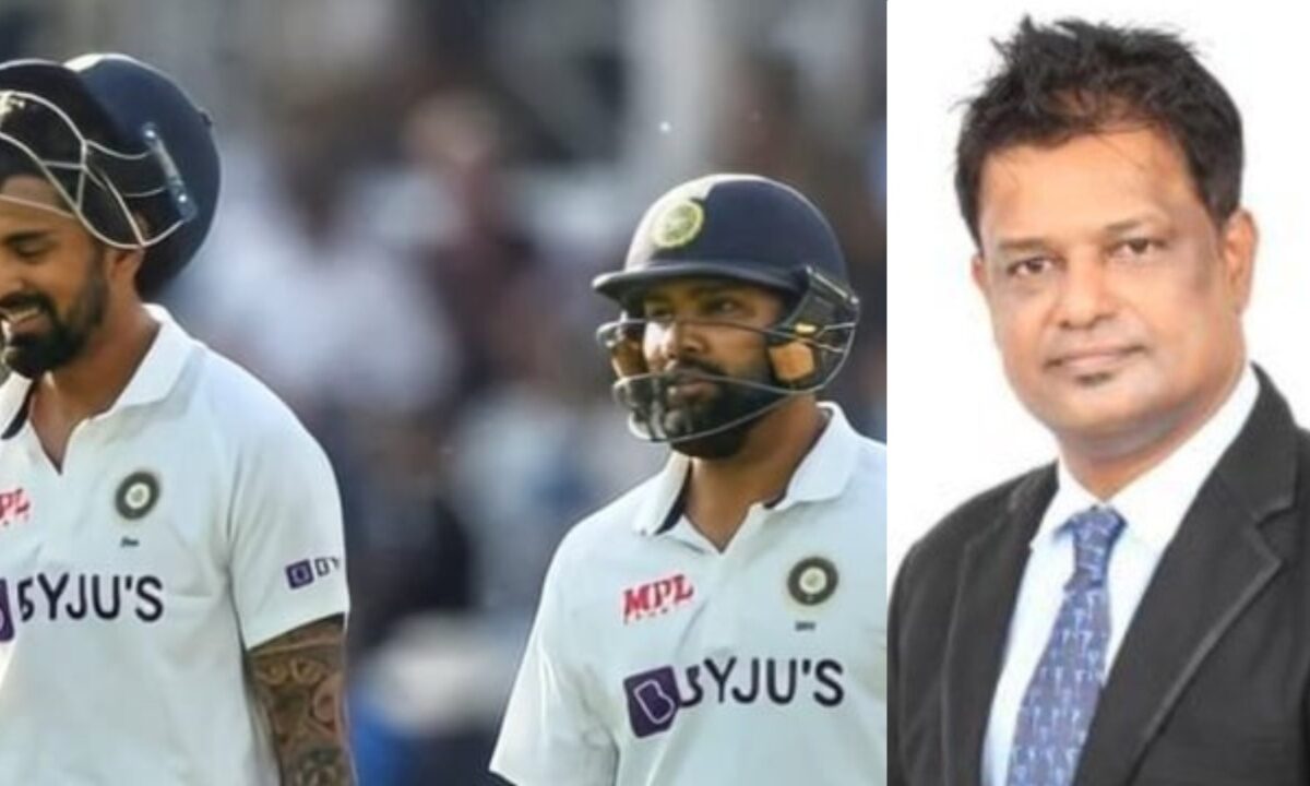 Rohit Sharma, KL Rahul and Dodda Ganesh.