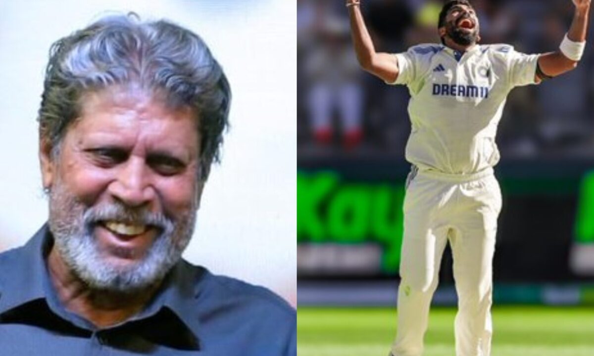 Kapil Dev and Jasprit Bumrah.