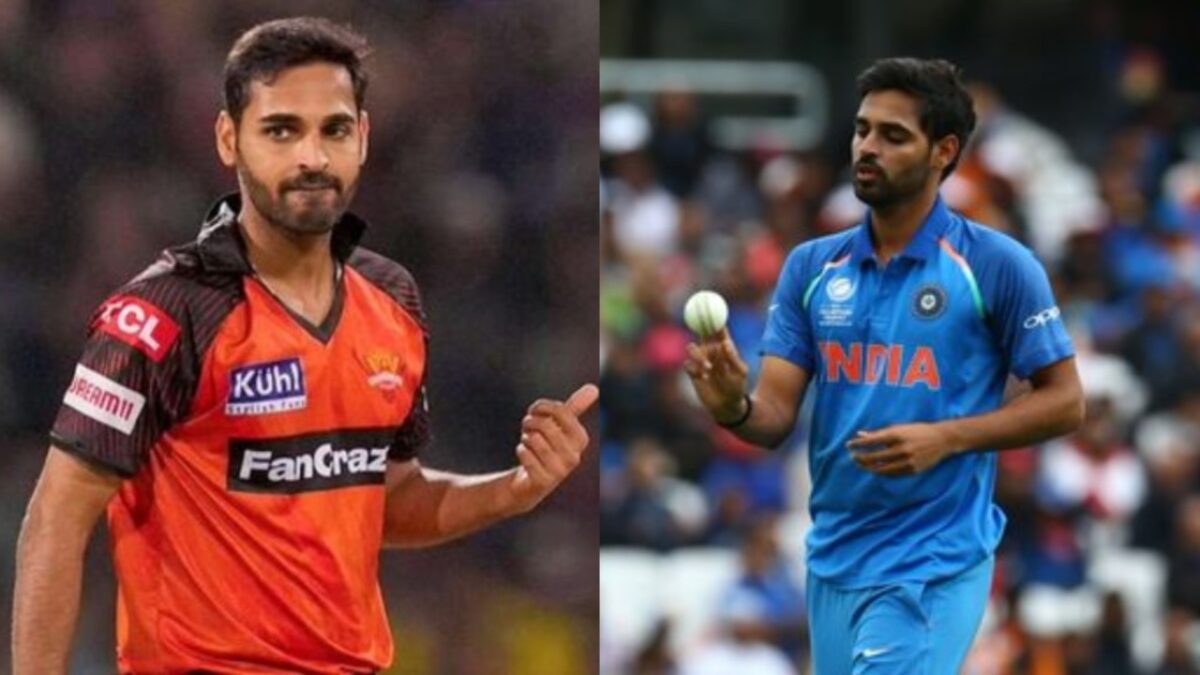 Bhuvneshwar Kumar of India.