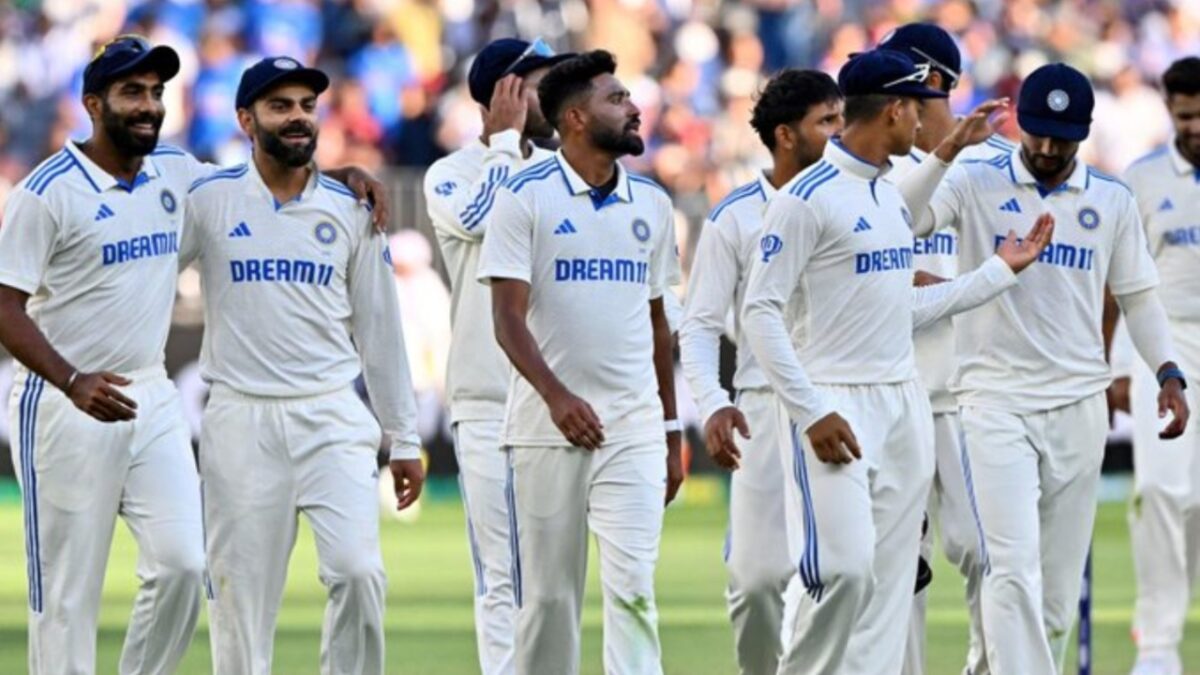 Test team of India.