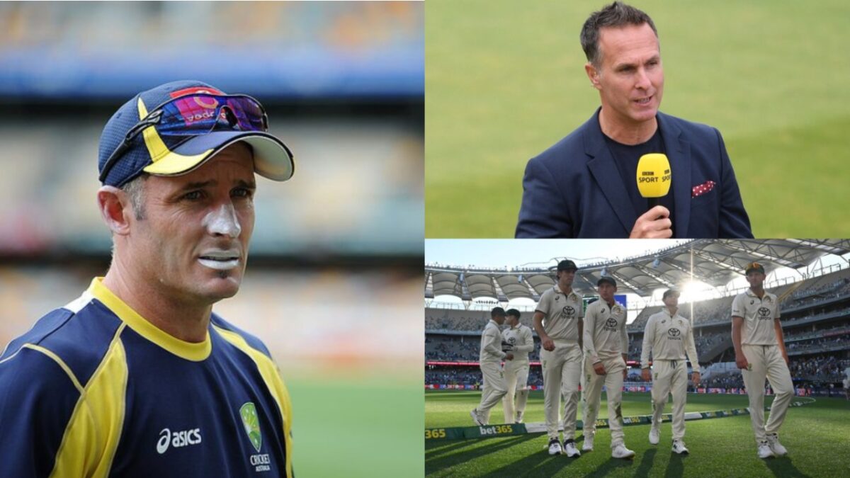 Micheal Vaughan, Michael Hussey and Australian Test side.