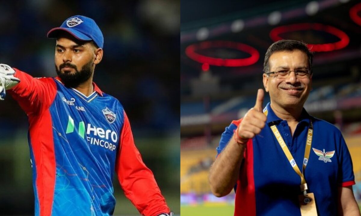 Rishabh Pant and LSG owner Sajeev Goenka.