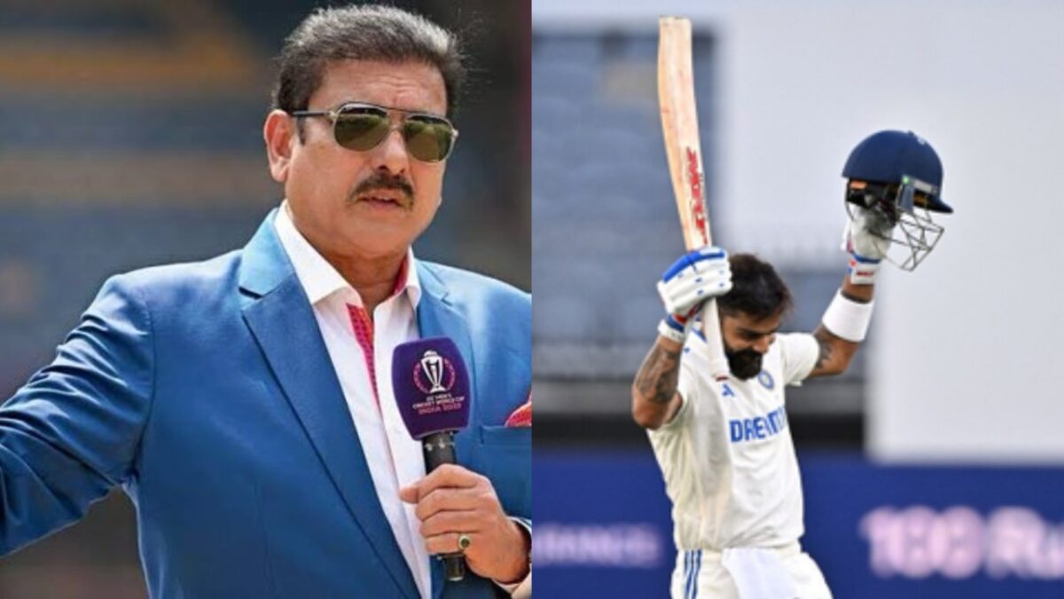 Ravi Shastri and Virat Kohli.