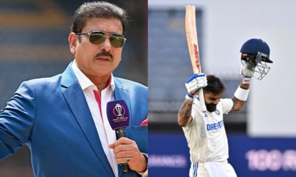 Ravi Shastri and Virat Kohli.